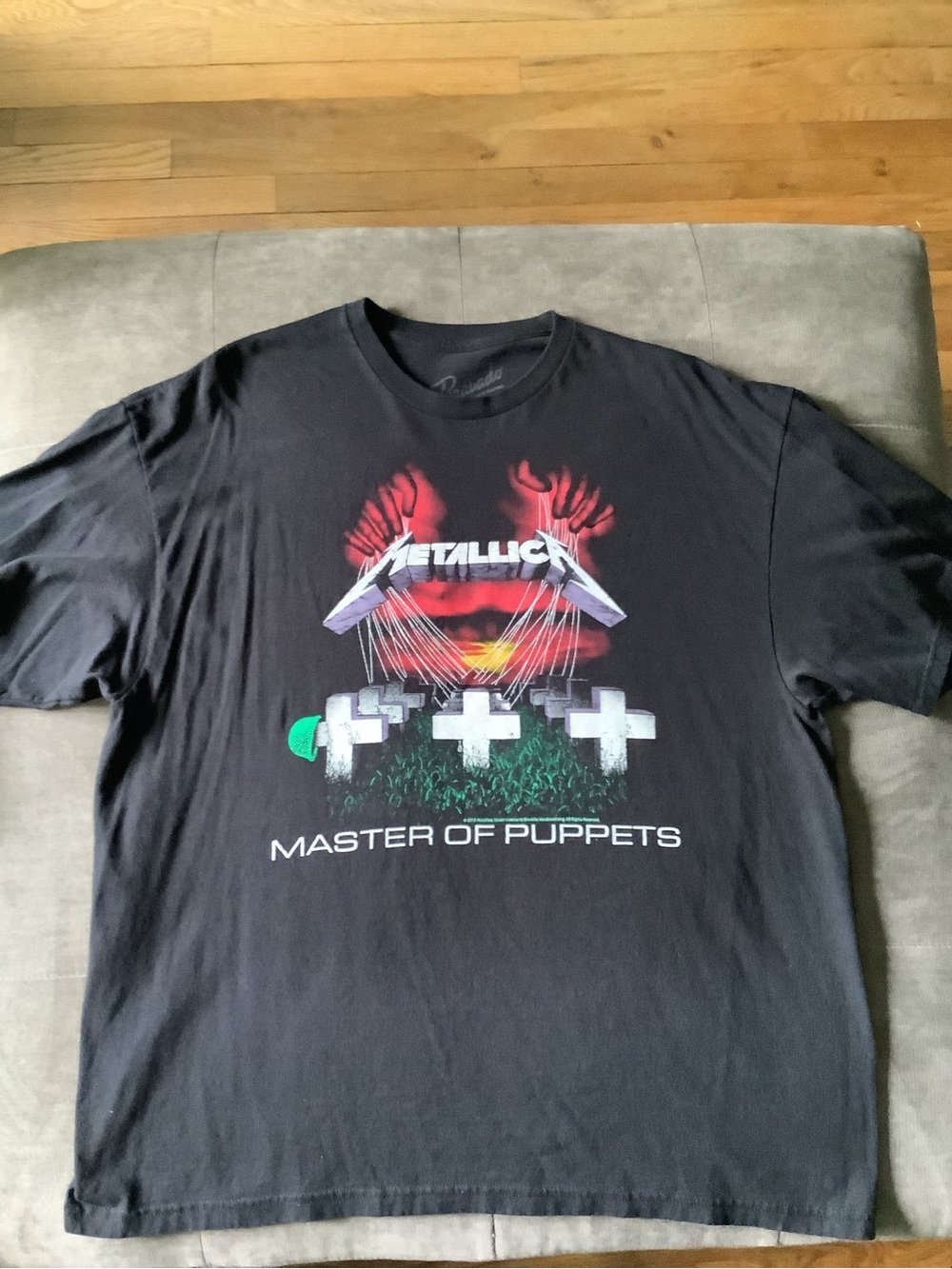 Bravado Black Graphic Tee with Red Print